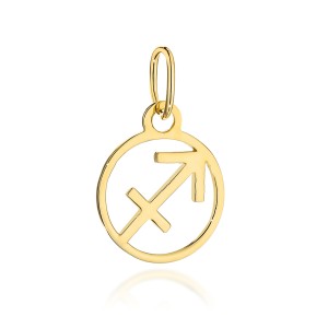 Zawieszka złota znak zodiaku STRZELEC