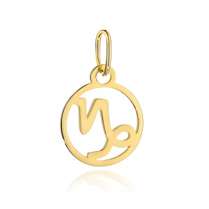 Zawieszka złota znak zodiaku KOZIOROŻEC