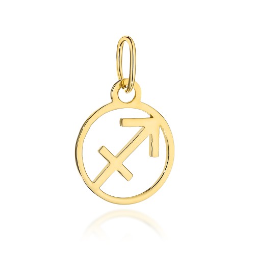 Zawieszka złota znak zodiaku STRZELEC pr. 333