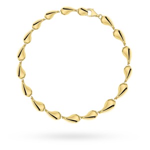 Bransoletka złota złożona z kropelek