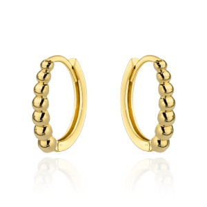 Kolczyki złote kuleczki na kreolu