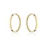 Kolczyki złote gładkie kółka - 2,3mm