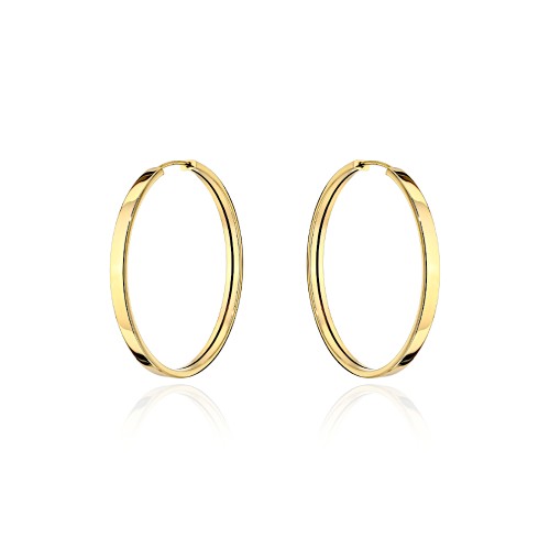 Kolczyki złote gładkie kółka - 2,3mm