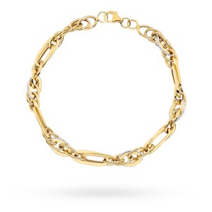 Bransoletka złota z kolekcji "GRANDE" zdobiona cyrkoniami