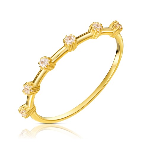 Pierścionek z kamieniami cyrkonie pr. 333 G.0011