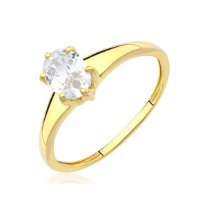 Pierścionek z owalnym kamieniem cyrkonia pr. 333 G.0091