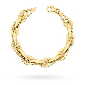 Bransoletka złota z kolekcji "GRANDE" szerokie ogniwa