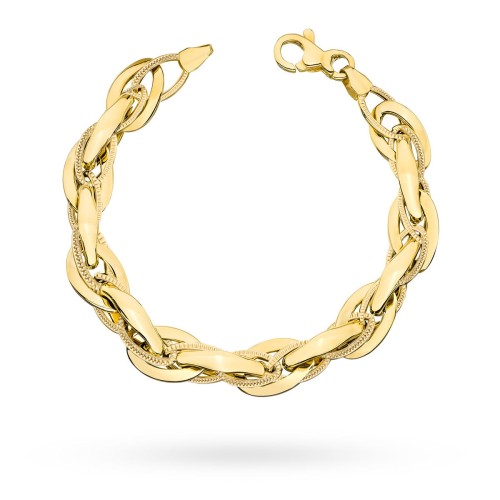 Bransoletka złota z kolekcji "GRANDE" szerokie ogniwa