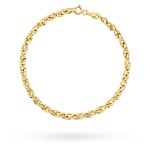 Gold bracelet - wide iridia weave