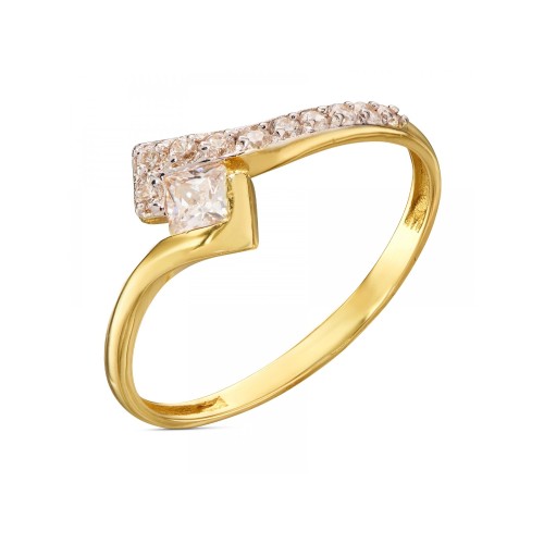 Pierścionek z białym kamieniem pr. 333