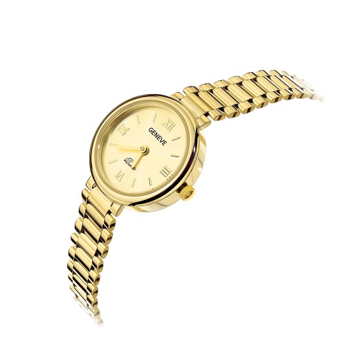 Zegarek złoty z okrągłą tarczą XIV