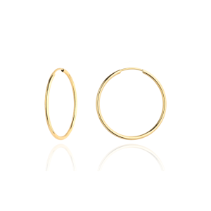 Kolczyki złote kółka super lekkie pr. 333 - 2,2cm