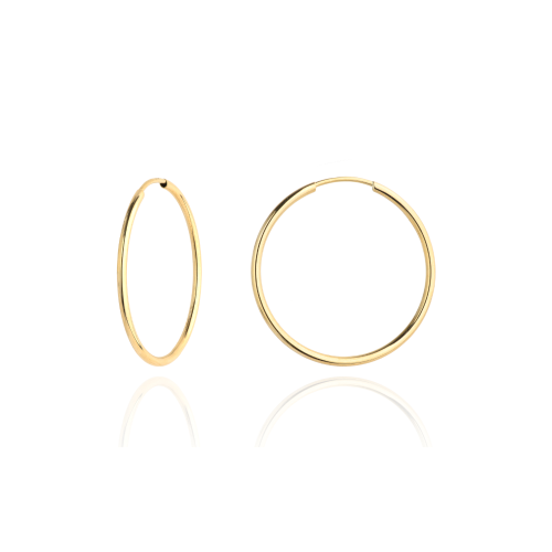 Kolczyki złote kółka super lekkie pr. 333 - 2,2cm