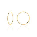 Kolczyki złote kółka super lekkie pr. 333 - 2,5cm