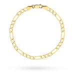 Bransoletka złota o splocie figaro