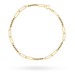 Bransoletka złota kuleczki gładkie i ogniwa