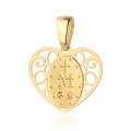 Medalik złoty cudowny w ażurowym sercu pr. 375
