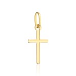 Złoty krzyżyk delikatny żłobiony mały pr. 375