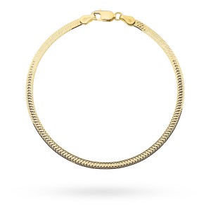 Bransoletka złota jednostronnie diamentowana 3mm