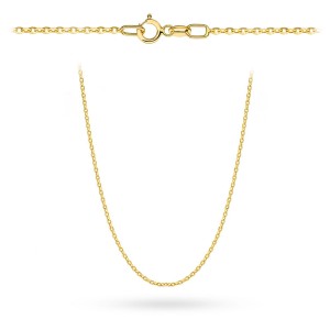 Łańcuszek złoty - splot rolo diamentowany 42 cm pr. 375
