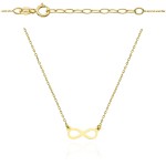 Naszyjnik złoty znak nieskończoności super lekki pr. 375