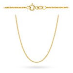 Łańcuszek złoty pr. 375 - splot lisi ogon 42 cm