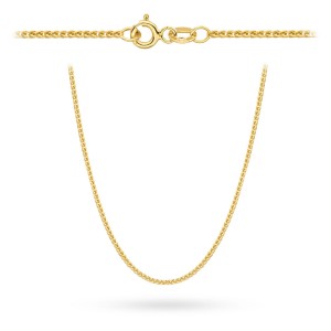 Łańcuszek złoty pr. 375 - splot lisi ogon 42 cm