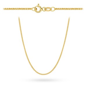 Łańcuszek złoty pr. 375 - splot lisi ogon 45 cm