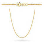 Łańcuszek złoty pr. 375 - splot lisi ogon 50 cm