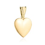 Gold heart pendant. 375