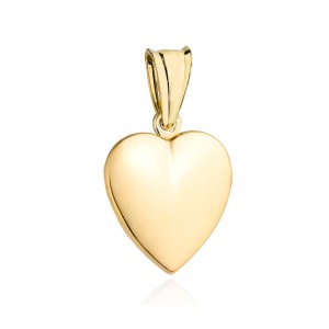 Gold heart pendant. 375