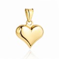 Zawieszka złota serce jednostronnie żłobione pr. 375
