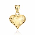 Zawieszka złota serce jednostronnie żłobione pr. 375