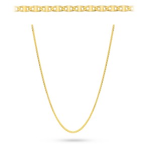  Gold chain 375 - Gucci flat weave, 50 cm