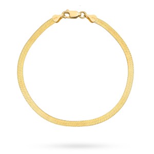 Gold tape bracelet - 3.5 mm