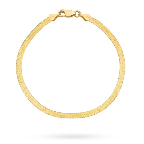 Gold tape bracelet - 3.5 mm