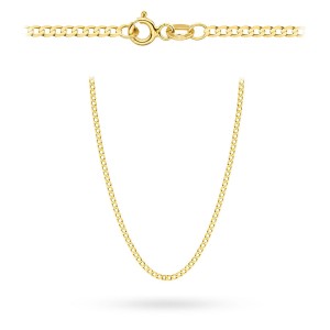Gold chain 585 - plain weave, 40 cm