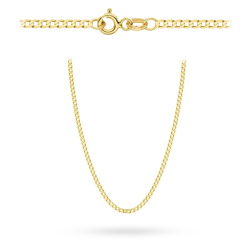Gold chain 585 - plain weave, 40 cm