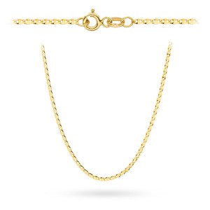 Gold chain 375 - gucci weave 50 cm