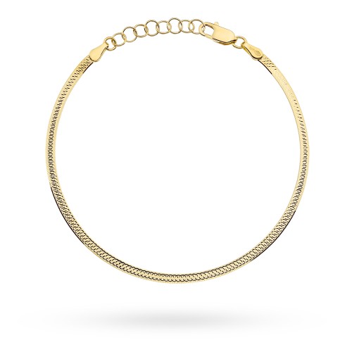 Bransoletka złota jednostronnie diamentowana 2,5mm