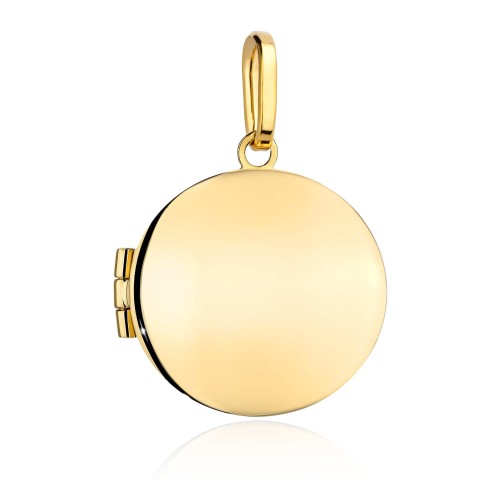 Zawieszka złota puzderko kółko
