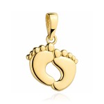 Zawieszka wisiorek stópki pełne gładkie