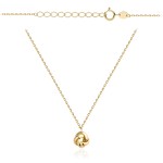 Gold knot necklace