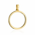 Zawieszka złota gładki ring