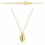 Gold drop necklace