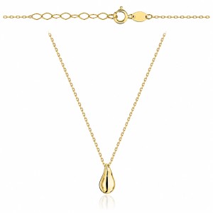 Small drop gold necklace