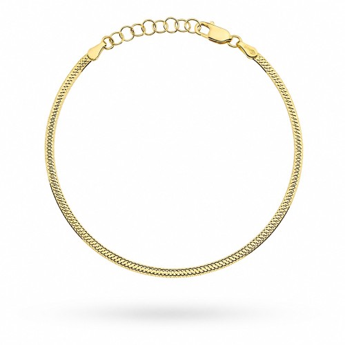 Bransoletka złota jednostronnie diamentowana 2,5mm