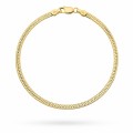 Bransoletka złota jednostronnie diamentowana 3mm