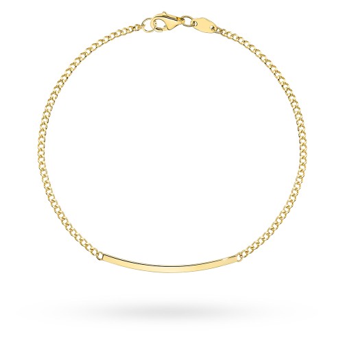 Bransoletka złota o splocie pancerki z delikatną blaszką