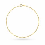 Bransoletka złota - splot rolo na nogę - 1,4 mm